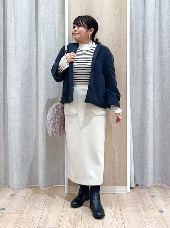 naoさんの「grove｜【ウール混】軽やかに羽織れるショートコート」を使ったコーディネート