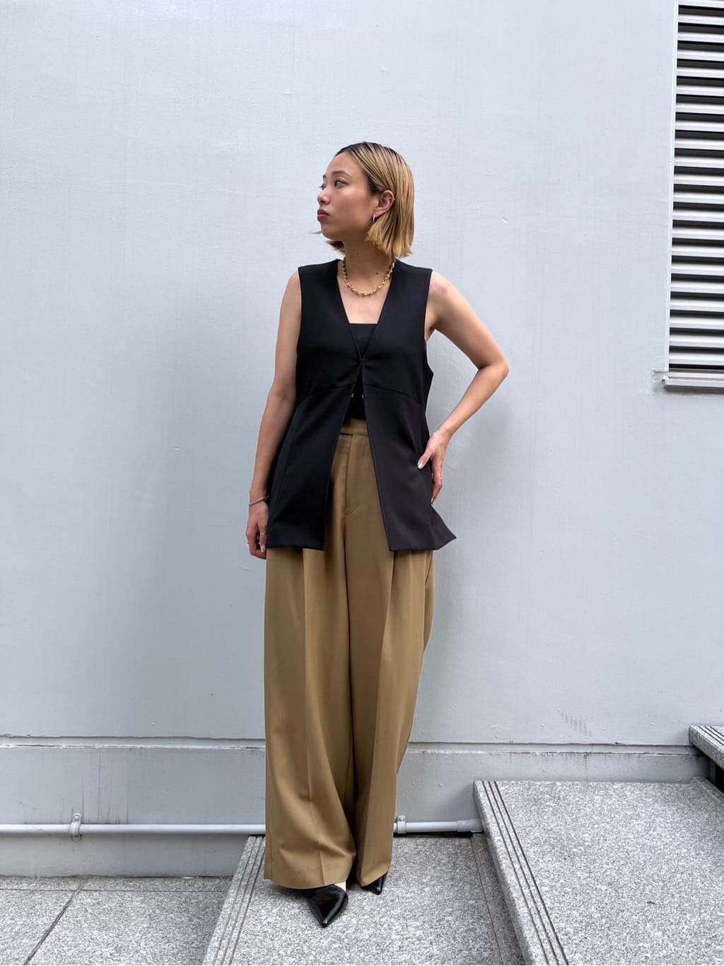 Harukaさんの「INDIVI｜Timeless｜モードスラックス」を使ったコーディネート