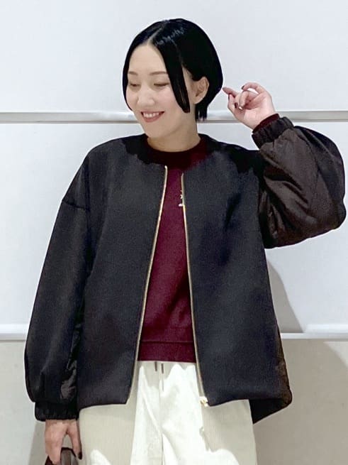 eriko さんの「Dessin｜ダンボールジップブルゾン」を使ったコーディネート