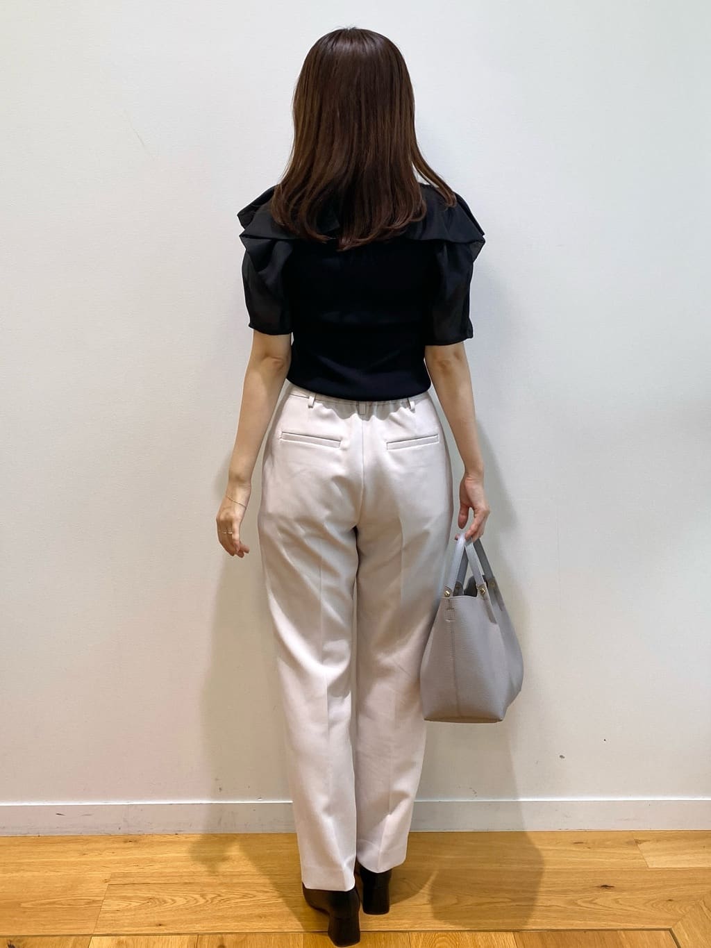 みさかさんの「index｜リボンスリーブドッキングニット【洗濯機洗い可／抗ピル】」を使ったコーディネート