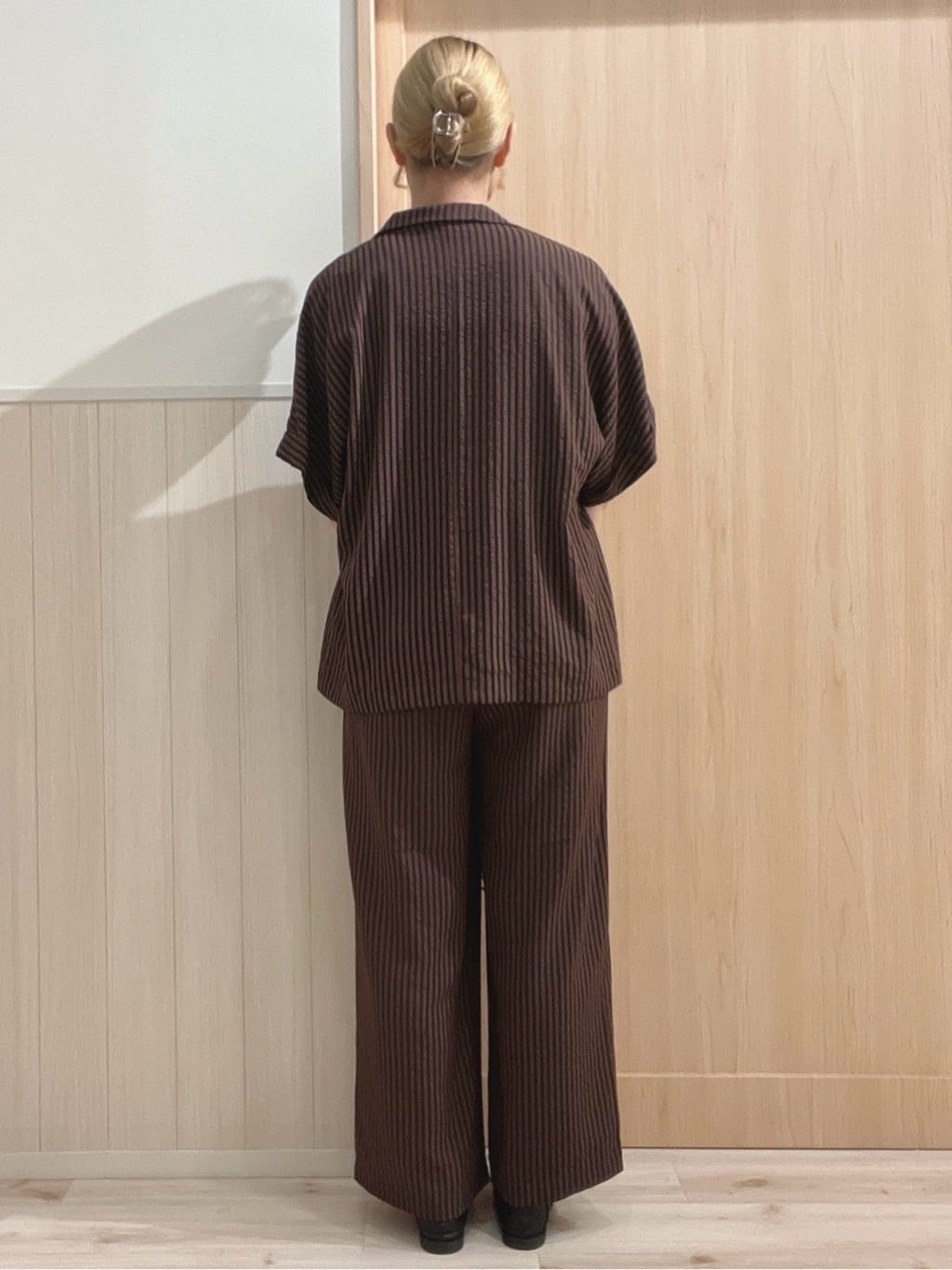 らこさんの「SHOO･LA･RUE｜【S-LL/ひんやり/前後2WAY】シンプルだから使いやすい テレコTシャツ」を使ったコーディネート
