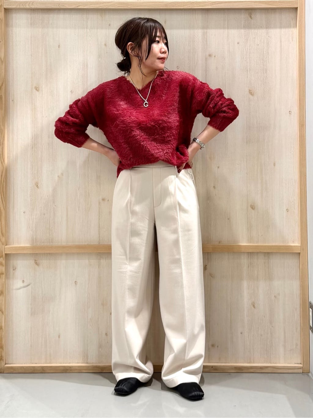 nanaさんの「THE SHOP TK｜【ぎゅっとされているような暖かさ】撥水中綿ブルゾン」を使ったコーディネート