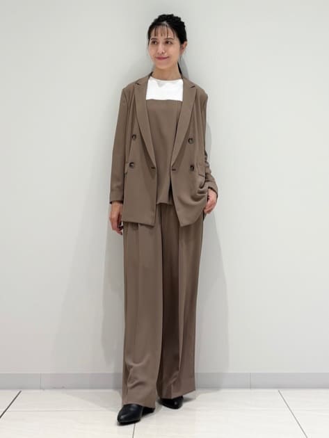 kayoさんの「INDIVI｜【軽く羽織れる！】ダブルジャケット」を使ったコーディネート