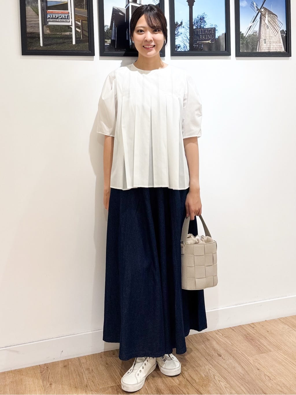 Ririkaさんの「Dessin｜【洗える】タックデザインブラウス」を使ったコーディネート
