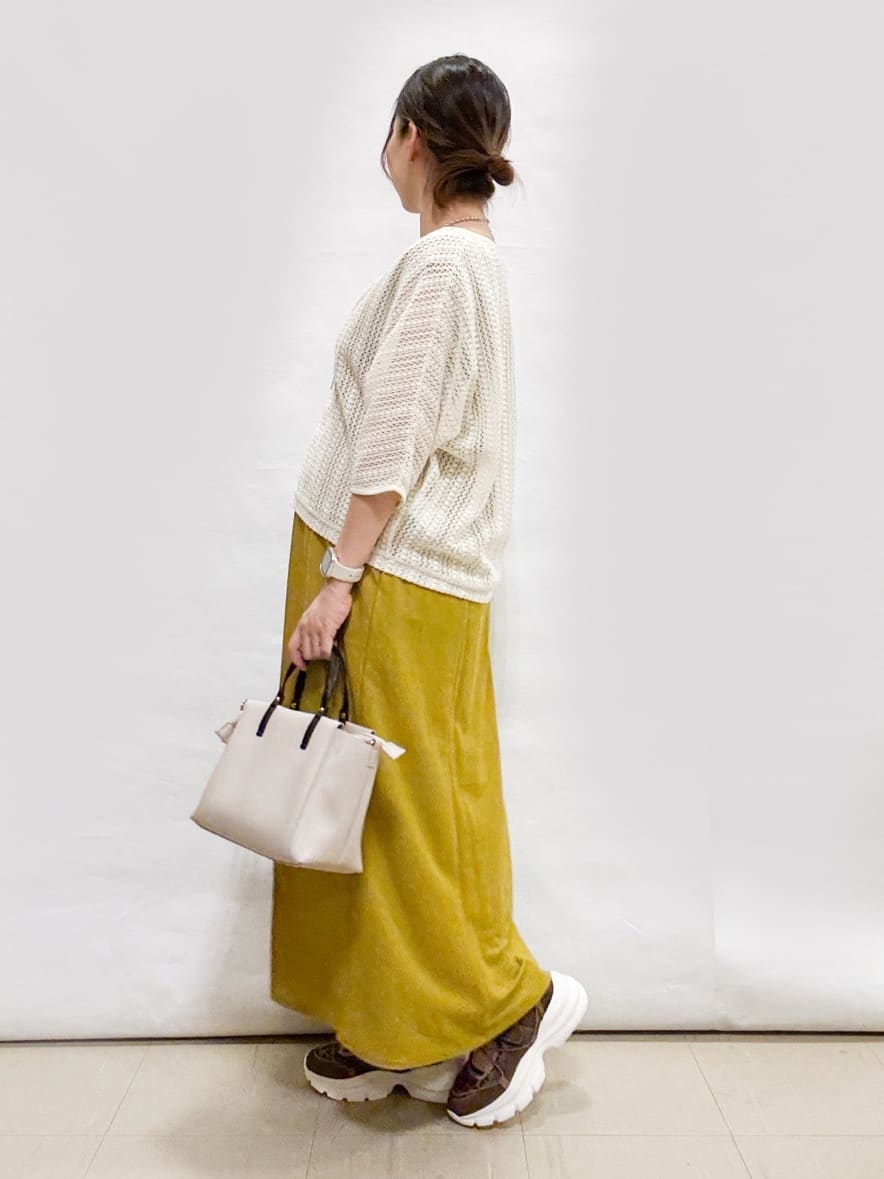 bulさんの「SHOO･LA･RUE｜【S-LL/ひんやり】切替ラインですっきりと 1枚で着られるロングワンピース」を使ったコーディネート