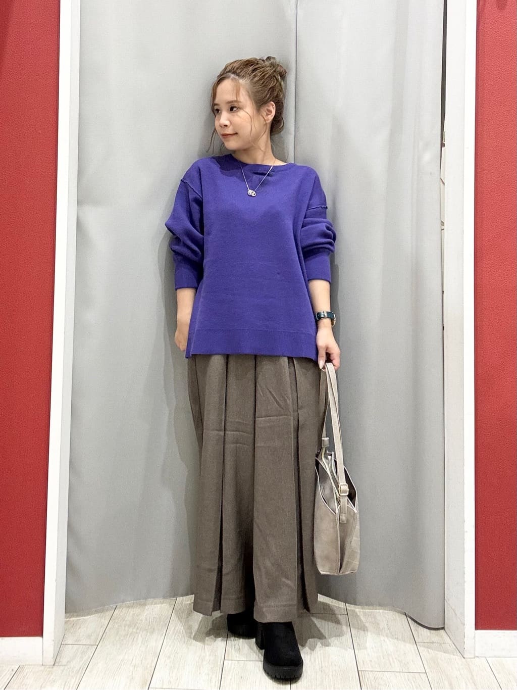 shioさんの「SHOO･LA･RUE｜【着丈選べる/S-LL】スタイルアップが叶う ベルト付きワイドパンツ」を使ったコーディネート