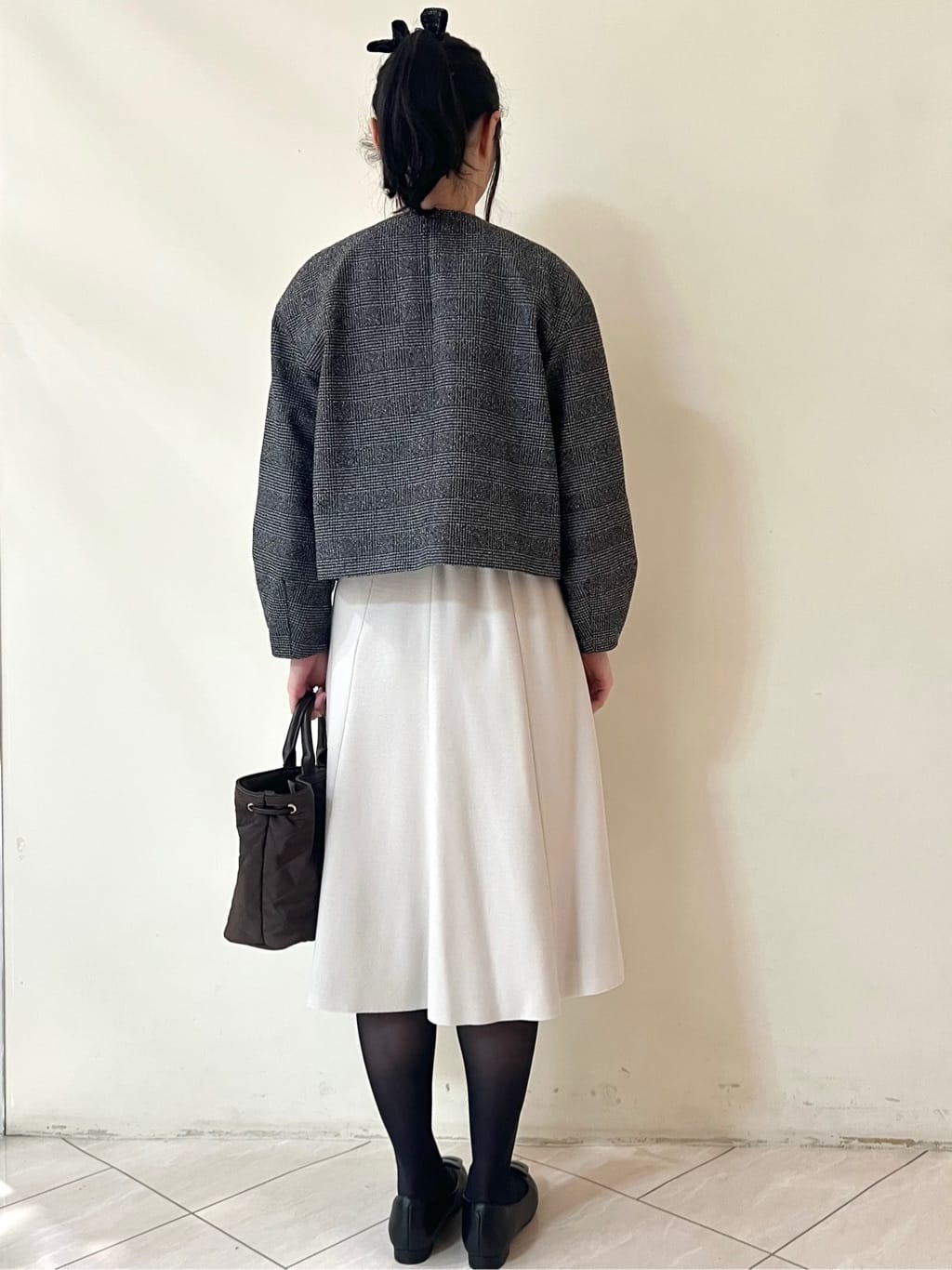 yanaさんの「Reflect｜【選べる8色／スカートにもパンツにも◎】ウール混ボートネックニット」を使ったコーディネート