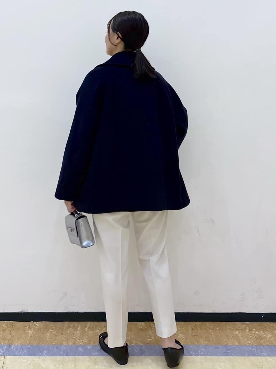 akariさんの「OPAQUE.CLIP｜ウォームタッチ イージーテーパードパンツ【洗濯機洗OK／ストレッチ】」を使ったコーディネート