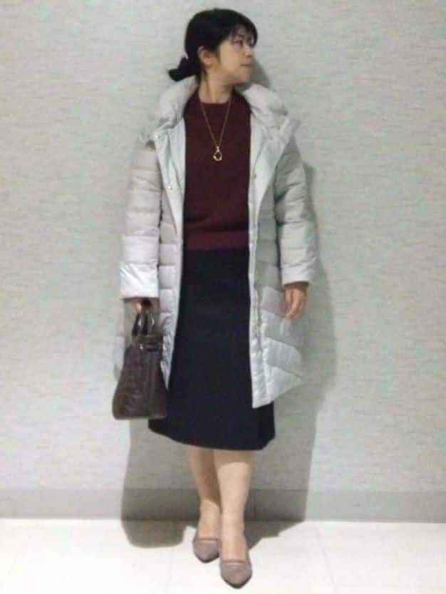 sakoさんの「Reflect｜【SS-4Lサイズ／ウエスト調整可】フーデッドロングダウンコート」を使ったコーディネート