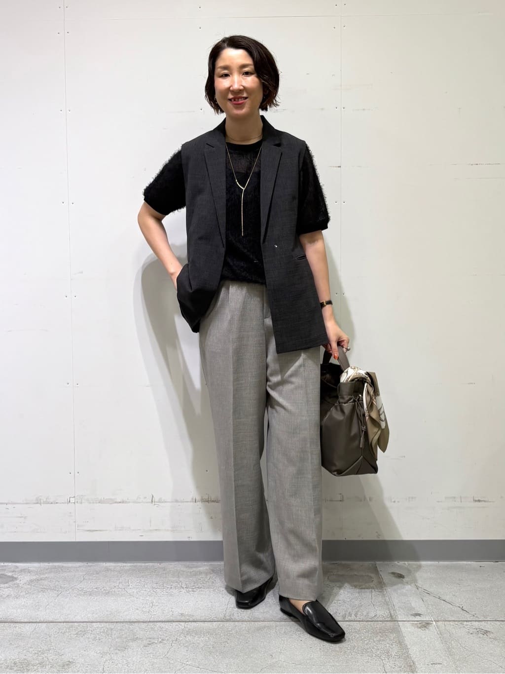 yuriさんの「INDIVI｜ヘアリージャカードトップス」を使ったコーディネート