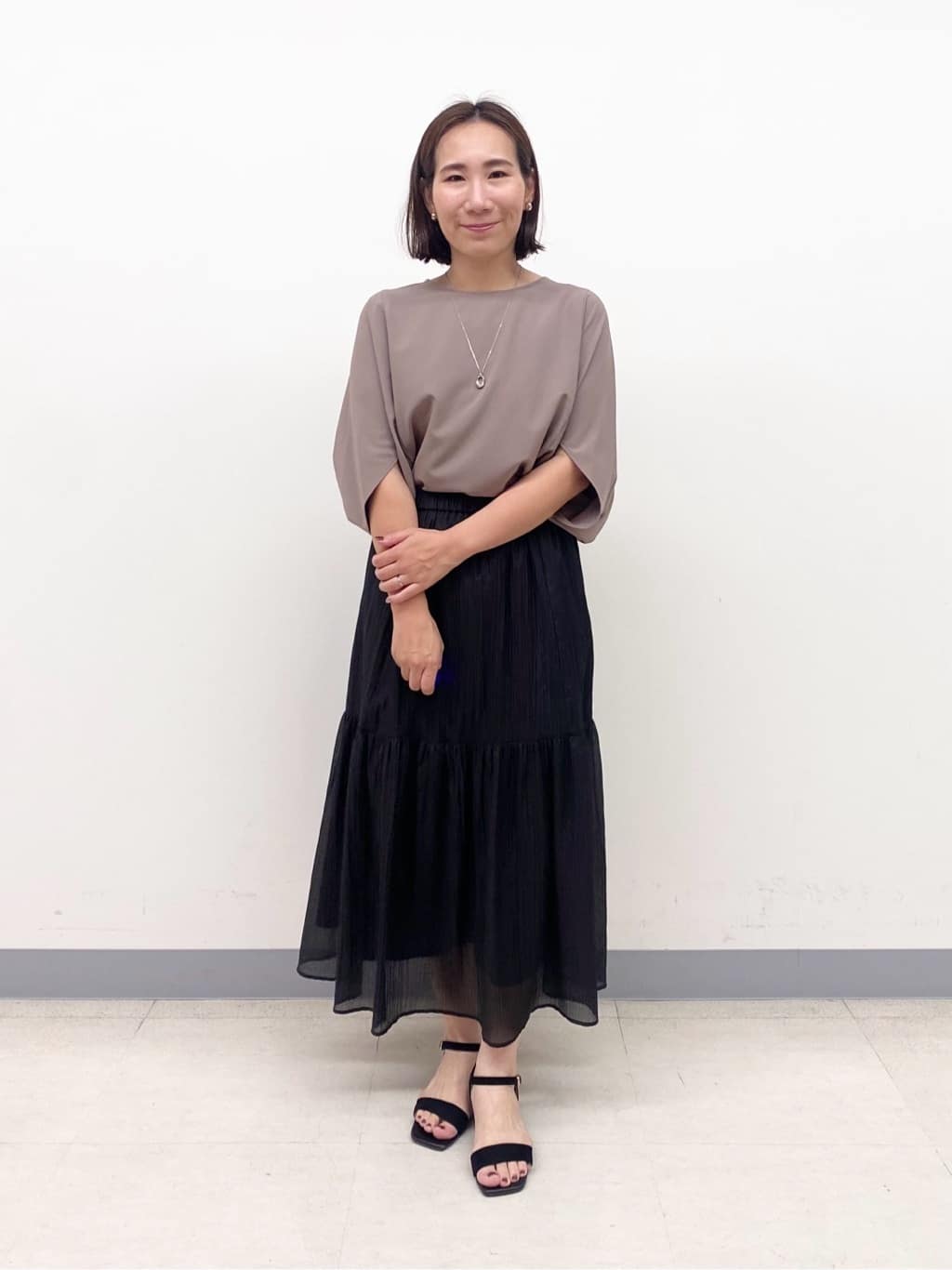 YUKARIさんの「INDIVI｜ライトダブルジャケット」を使ったコーディネート