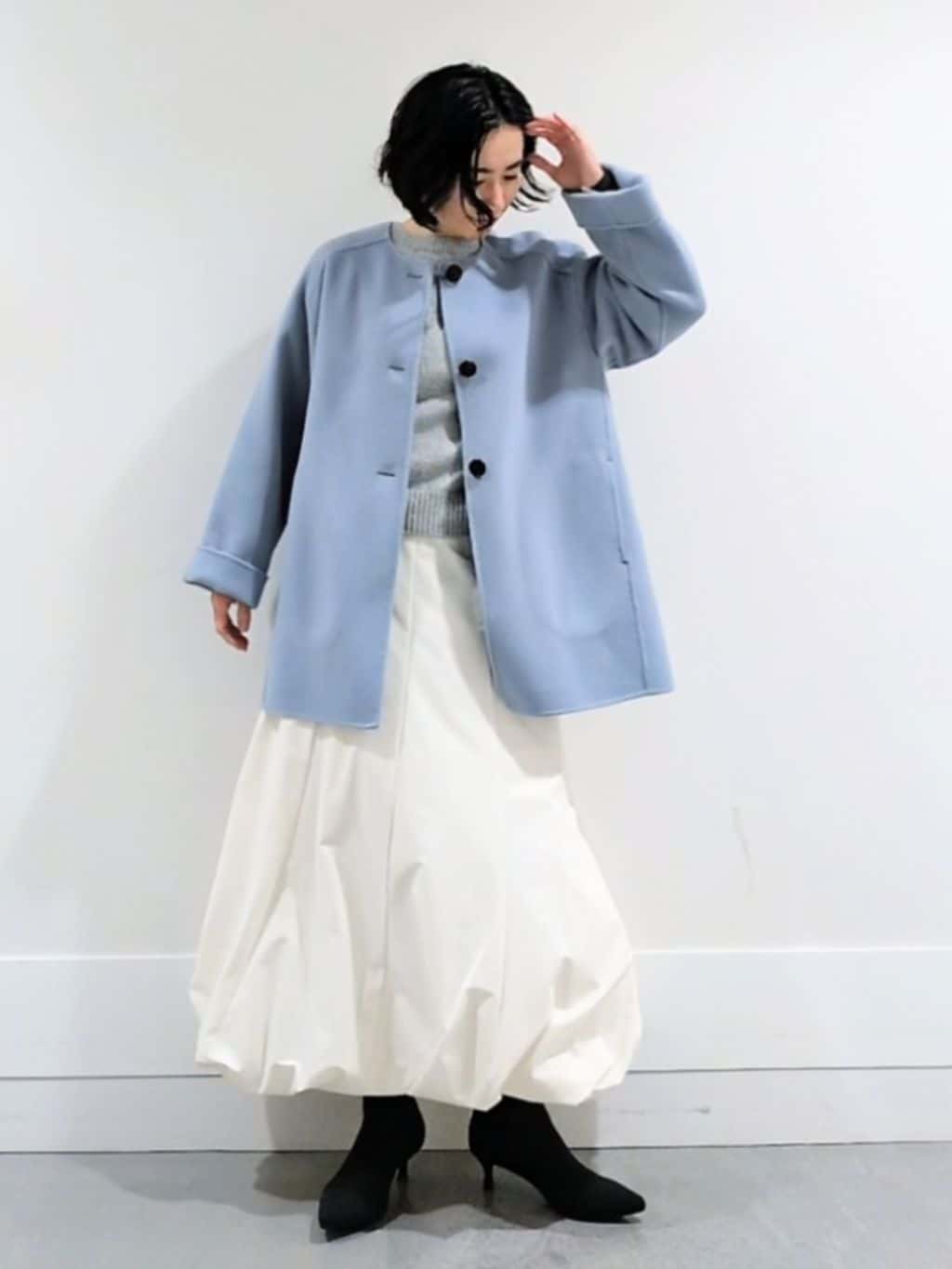 ミズタさんの「UNTITLED｜【ミディ丈/軽やか】セミラグランリバー コート」を使ったコーディネート