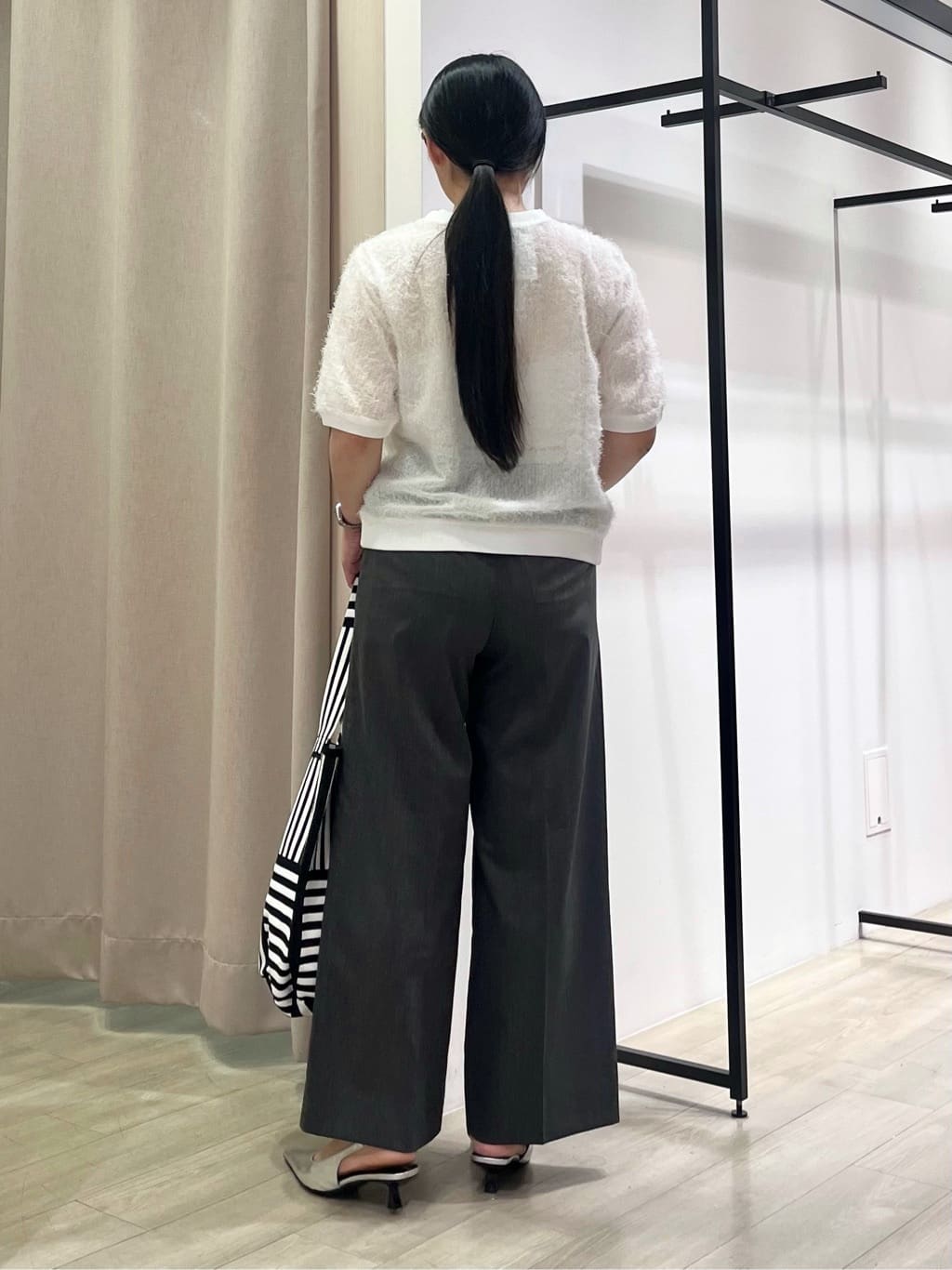 hasuさんの「INDIVI｜ヘアリージャカードトップス」を使ったコーディネート