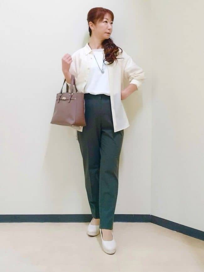 花さんの「Reflect｜【インナーにおすすめ◎】シアーネックデザインプルオーバー」を使ったコーディネート
