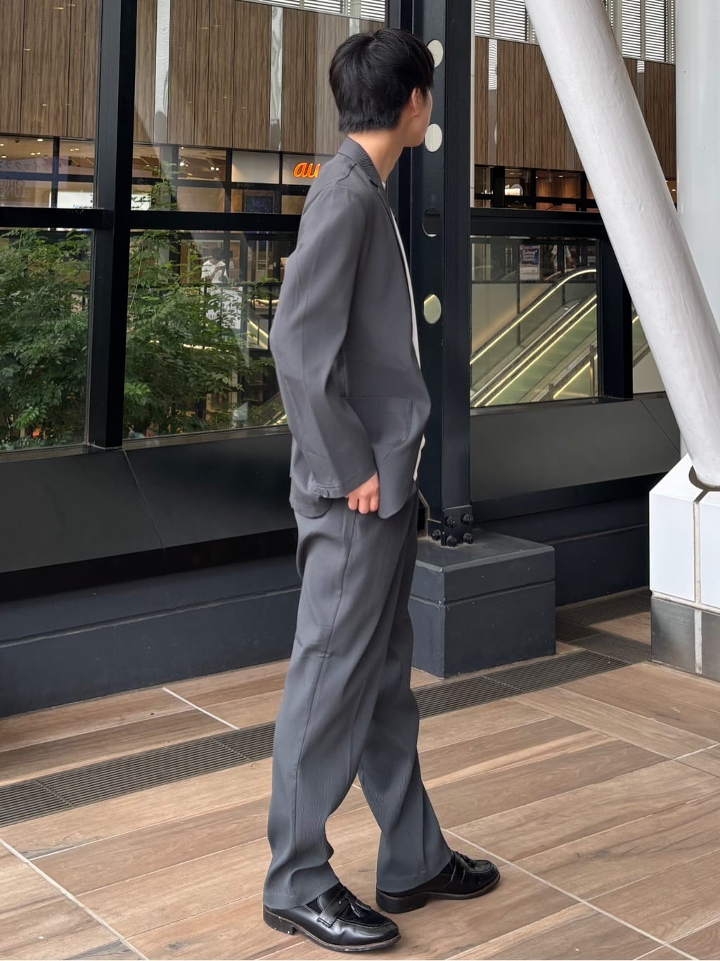 うらしーさんの「THE SHOP TK｜【Begin/ビギン10月号掲載】楊柳スマートジャケット　軽量/洗濯機OK/セットアップ可」を使ったコーディネート