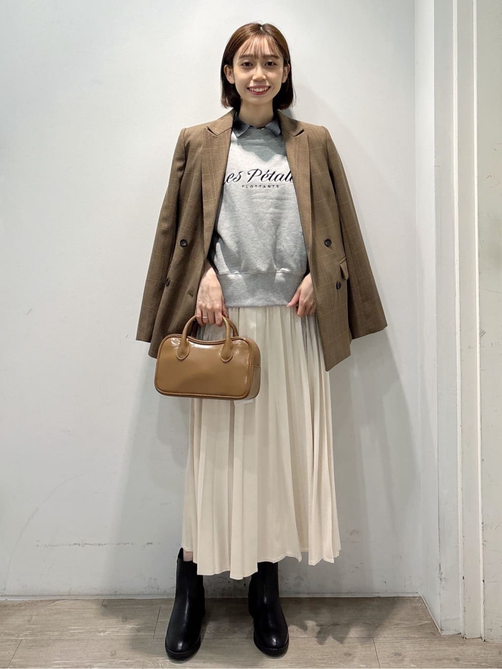 ぶまりんさんの「OPAQUE.CLIP｜オンブレチェックシャツ【洗濯機洗い可】」を使ったコーディネート