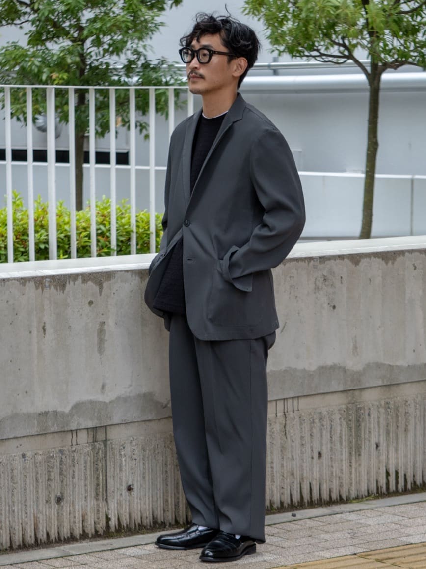 FUMIYAさんの「THE SHOP TK｜【Begin/ビギン10月号掲載】楊柳スマートジャケット　軽量/洗濯機OK/セットアップ可」を使ったコーディネート