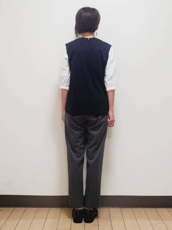 yuuさんの「Reflect｜【WEB先行カラーあり／手洗い可】ジョーゼットスリーブ&times;ニット」を使ったコーディネート