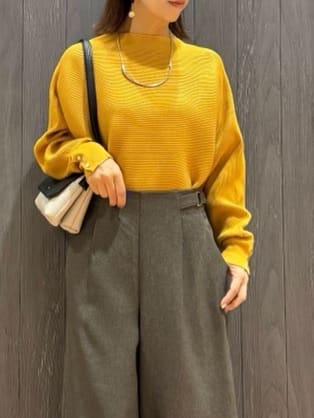 meiさんの「SHOO･LA･RUE｜ウエストまわりをすっきり魅せる デザインガウチョパンツ」を使ったコーディネート
