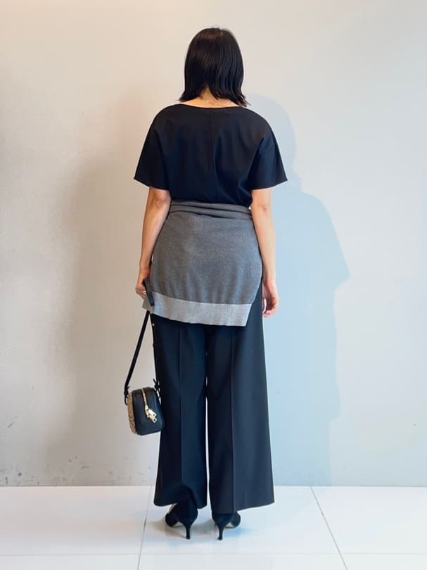 murayamaさんの「INDIVI｜【インナーとしても活躍！】シンプルTシャツ」を使ったコーディネート
