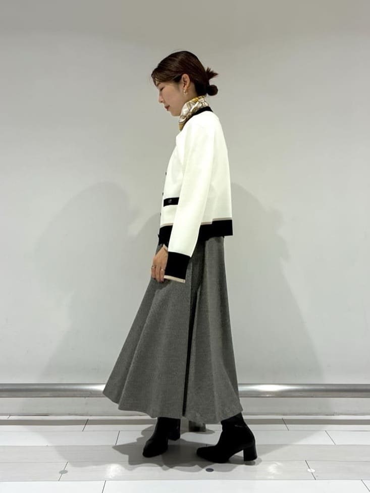 Rinさんの「UNTITLED｜【アンサンブル可/洗える】ウールミラノリブニット」を使ったコーディネート