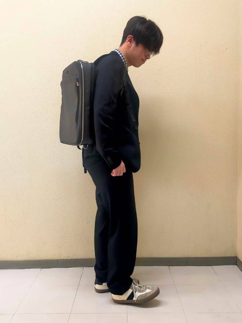 nerさんの「TAKEO KIKUCHI｜【Sサイズ～】尾州織 ピンヘッドムリネ ジャケット」を使ったコーディネート