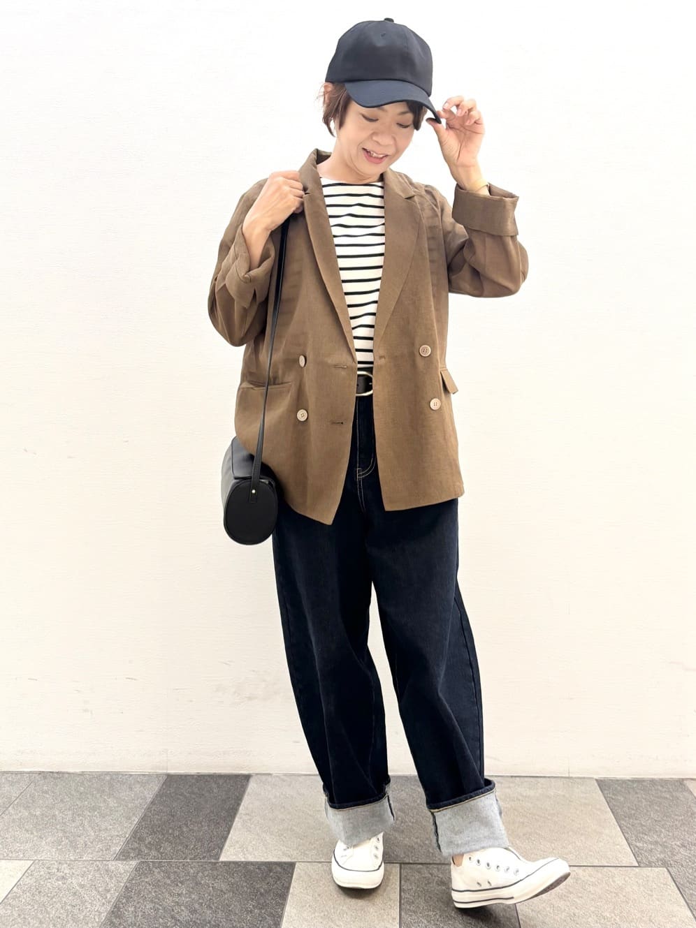 Haruさんの「Dessin｜【洗える】デニムカーブパンツ」を使ったコーディネート