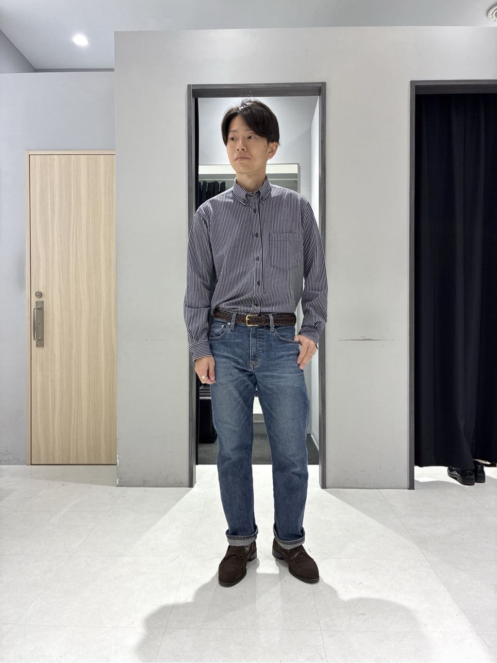 わいずみさんの「TAKEO KIKUCHI｜【360&deg;ストレッチ／セットアップ対応】None Of Stress ジャケット」を使ったコーディネート