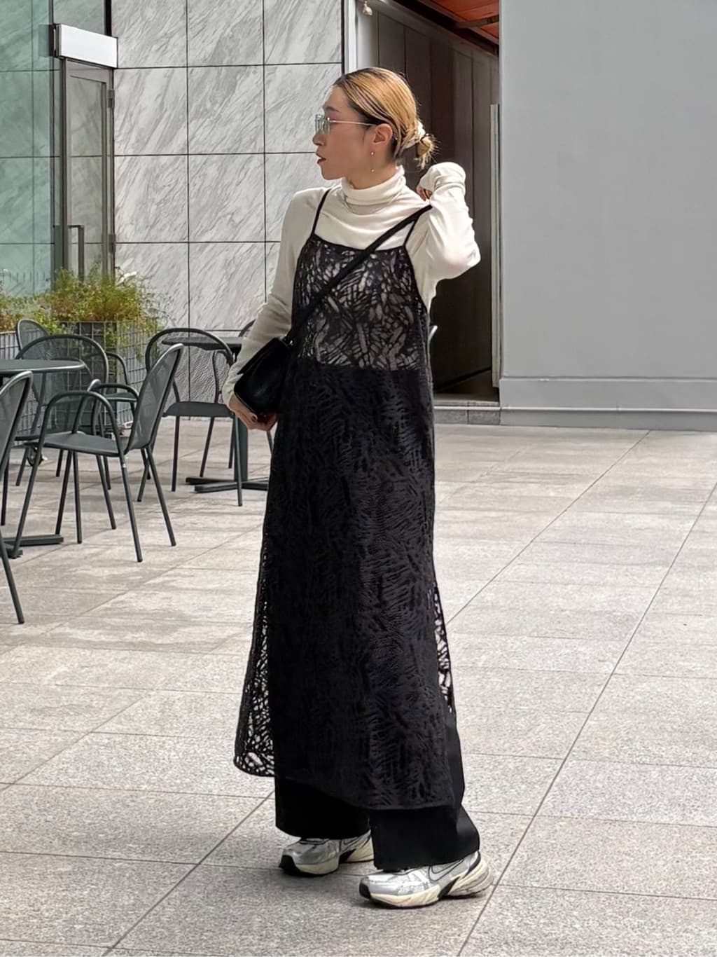 kotakiさんの「INDIVI｜【褒められパンツ】ワンタックワイドパンツ」を使ったコーディネート