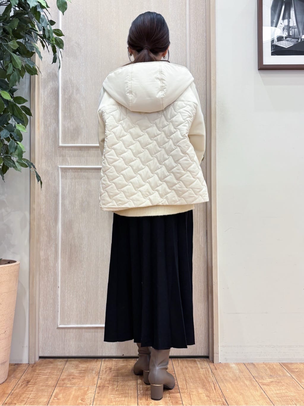 なみさんの「SHOO･LA･RUE｜【洗濯機可/S-LL】配色が大人かわいい　フェアアイル柄求心ニット」を使ったコーディネート