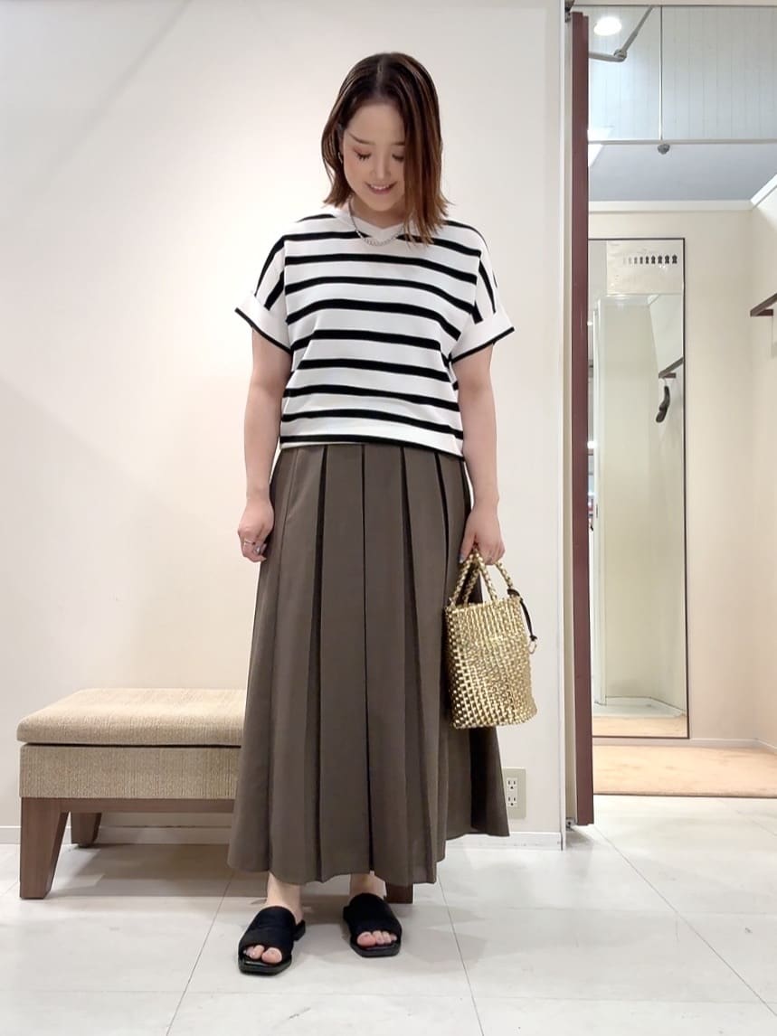YUIさんの「UNTITLED｜メタリックメッシュトート」を使ったコーディネート