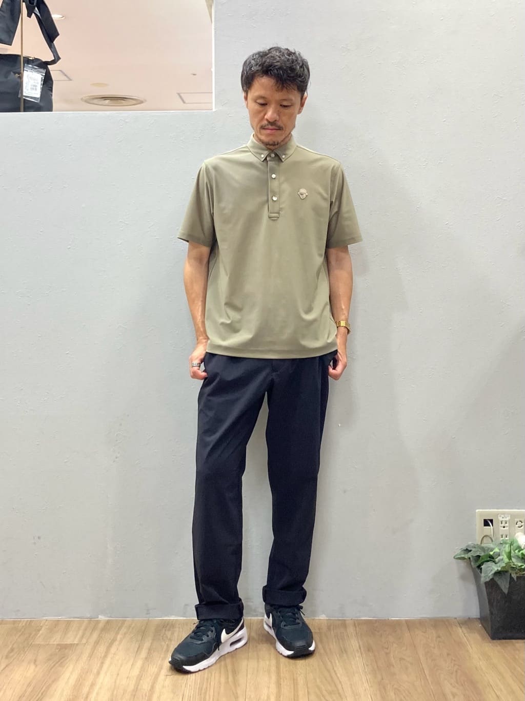 シュンさんの「TAKEO KIKUCHI｜【COOL CITY WEAR】エアートール ポロシャツ /接触冷感・通気性」を使ったコーディネート