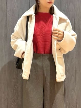 meiさんの「SHOO･LA･RUE｜ウエストまわりをすっきり魅せる デザインガウチョパンツ」を使ったコーディネート