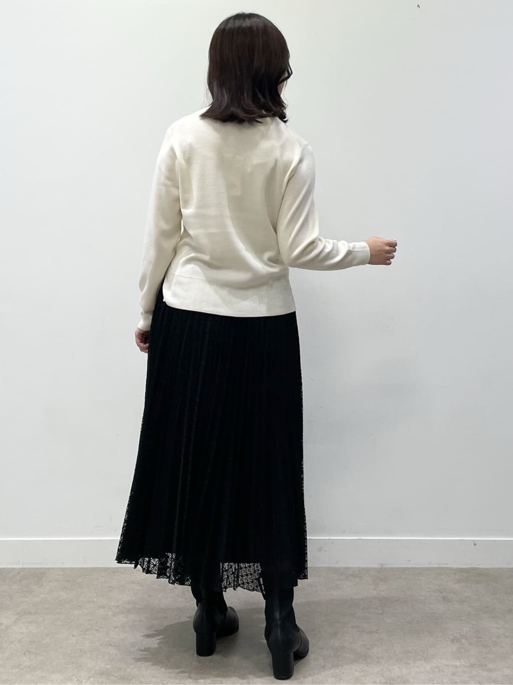 yukariさんの「Reflect｜【イージーケア】サークルダイヤ柄レースプリーツスカート」を使ったコーディネート