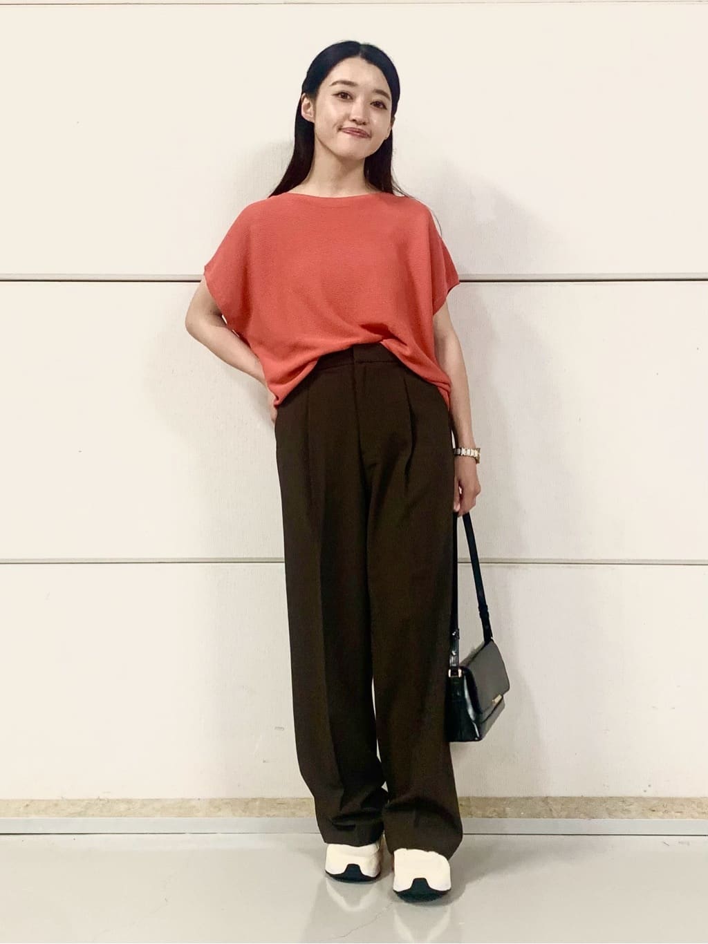 sahoさんの「THE SHOP TK｜【6色展開】さらさらフレンチニット【毛玉になりにくい/洗濯機OK】」を使ったコーディネート