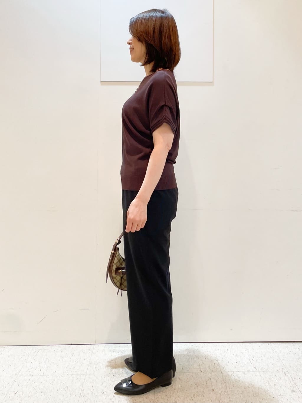 めいさんの「Reflect｜【選べる7色◎／手洗い可／二の腕カバー】半袖ニット」を使ったコーディネート