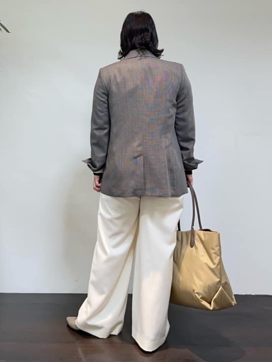 Asamiさんの「UNTITLED｜【セットアップ可】ウールライク ダブルブレストジャケット」を使ったコーディネート