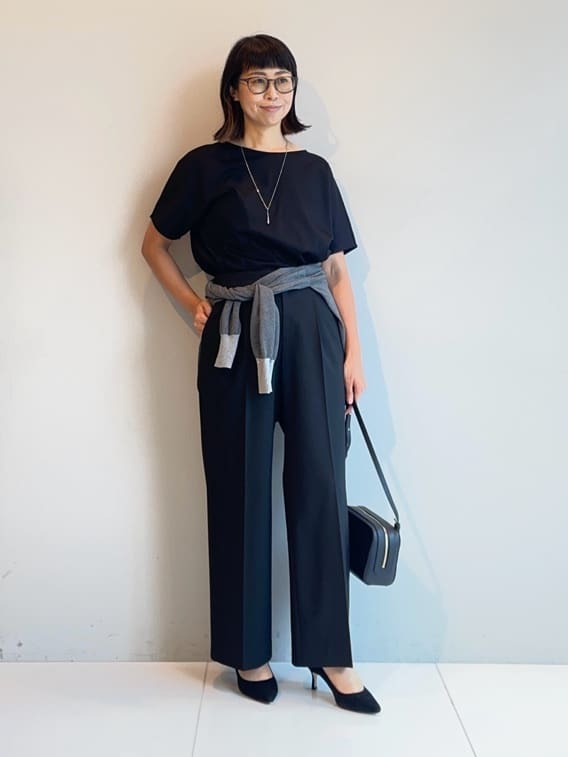 murayamaさんの「INDIVI｜【インナーとしても活躍！】シンプルTシャツ」を使ったコーディネート