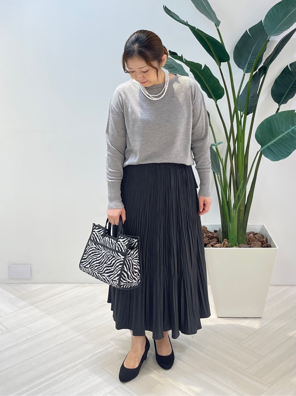 Tomoさんの「UNTITLED｜【8色展開/体型カバー】魅せるタイムレスニット」を使ったコーディネート