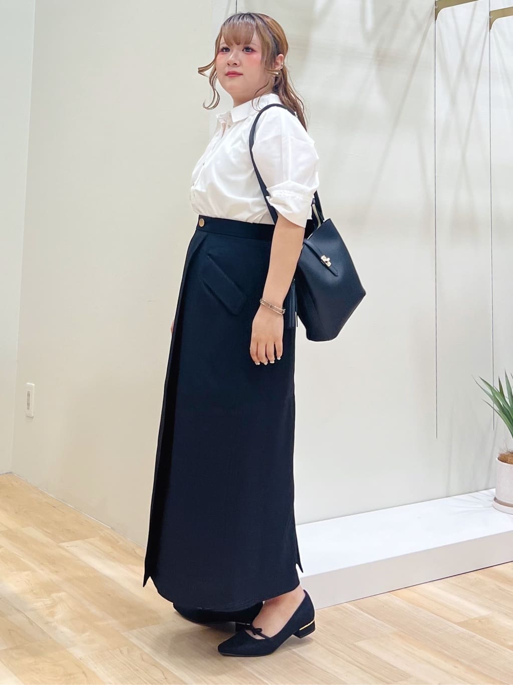 みことさんの「grove｜秋先取り　フラップポケットラップスカート」を使ったコーディネート