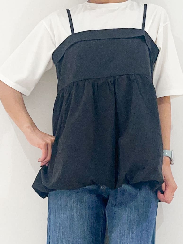 yuuco.さんの「grove｜【美シルエット/選べる着丈】大人のためのバギーデニム」を使ったコーディネート