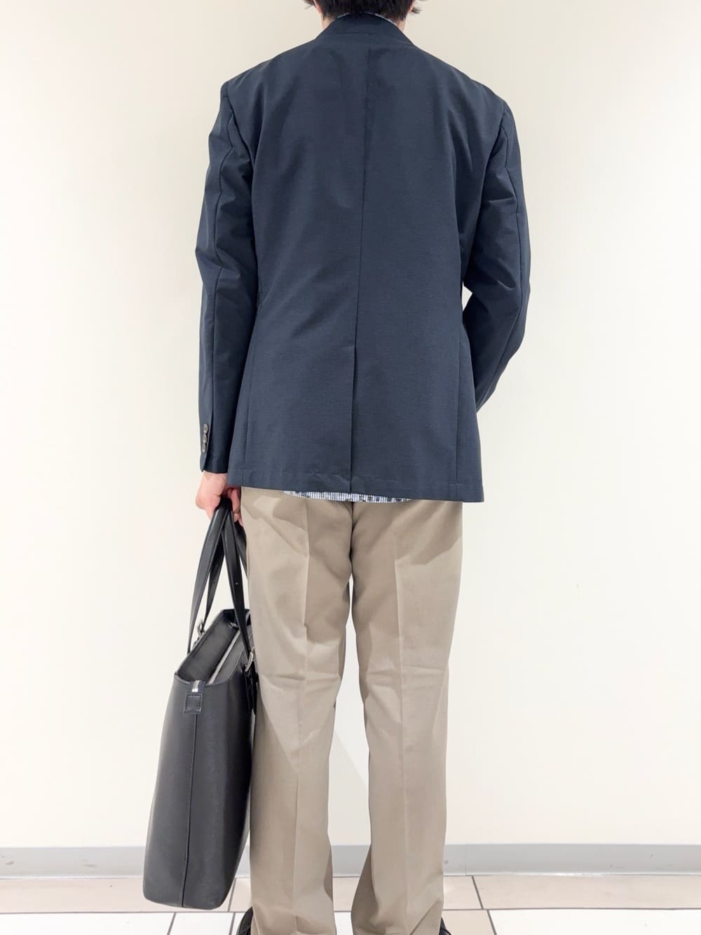 及川さんの「TAKEO KIKUCHI｜【抗菌防臭】COOL DOTS（R）ドビープリント ジャケット」を使ったコーディネート