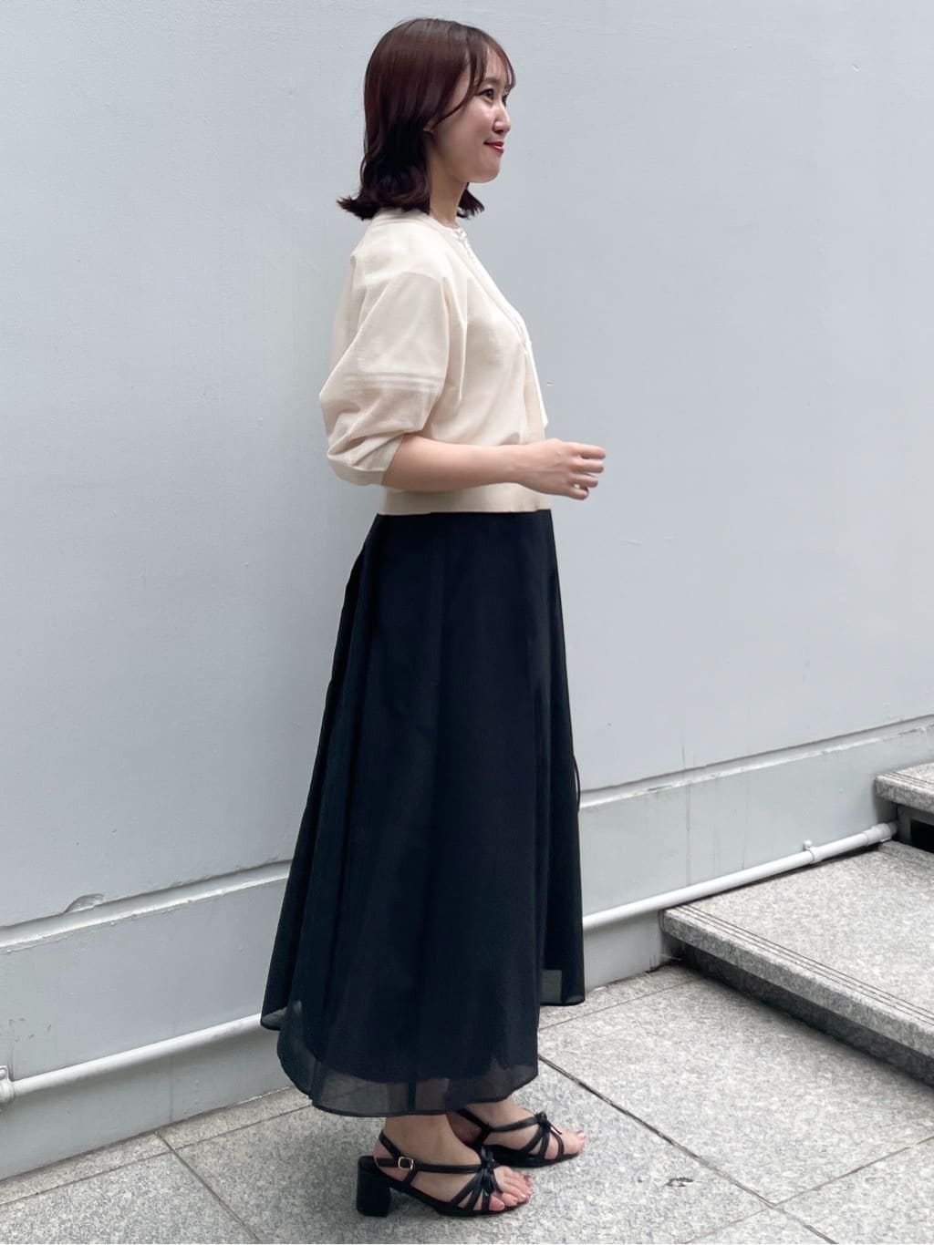 yukariさんの「Reflect｜【手洗い可】ボレロ風シアーカーディガン」を使ったコーディネート