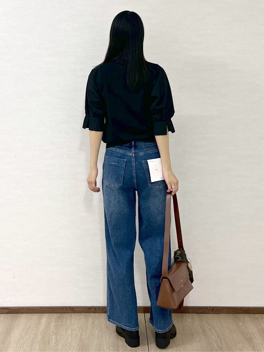 sachikoさんの「OPAQUE.CLIP｜ドッキングスリーブニット【洗濯機洗い可／抗ピル】」を使ったコーディネート