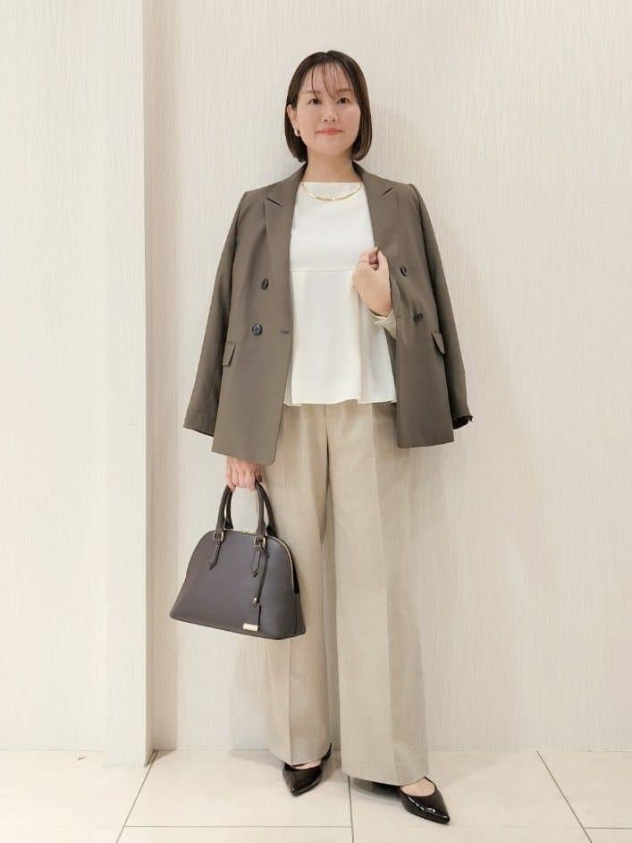 naokoさんの「UNTITLED｜【セットアップ可】ウールライク ダブルブレストジャケット」を使ったコーディネート