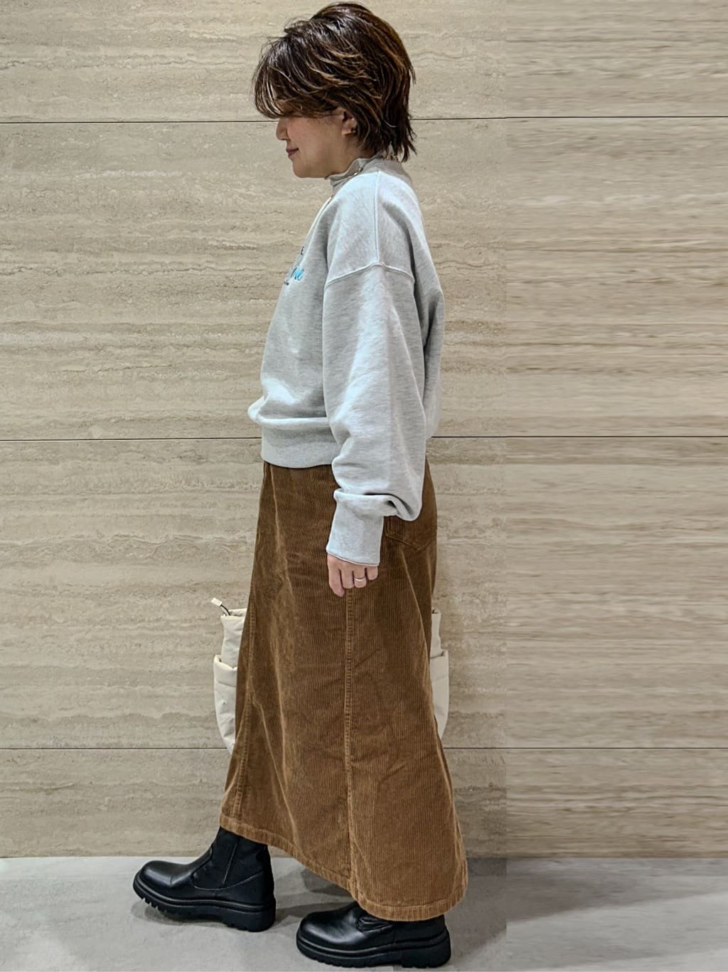 NAMIさんの「OPAQUE.CLIP｜裏毛プリント刺繍ロゴ【洗濯機OK】」を使ったコーディネート