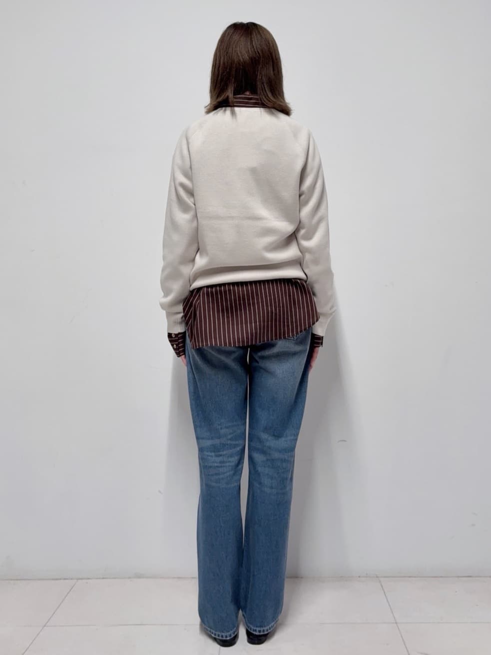 Nishijimaさんの「DRESSTERIOR｜【ウォッシャブル】テーパードコンフォートデニム」を使ったコーディネート
