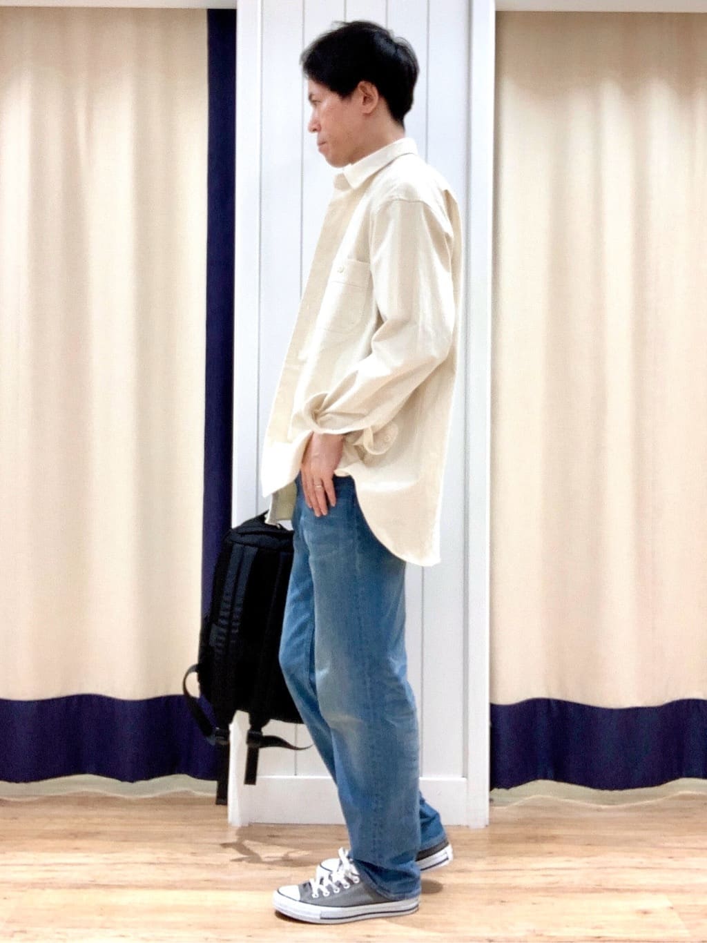 Takaさんの「Dessin｜【洗える】オーガニックコットン ロゴプリントTシャツ」を使ったコーディネート