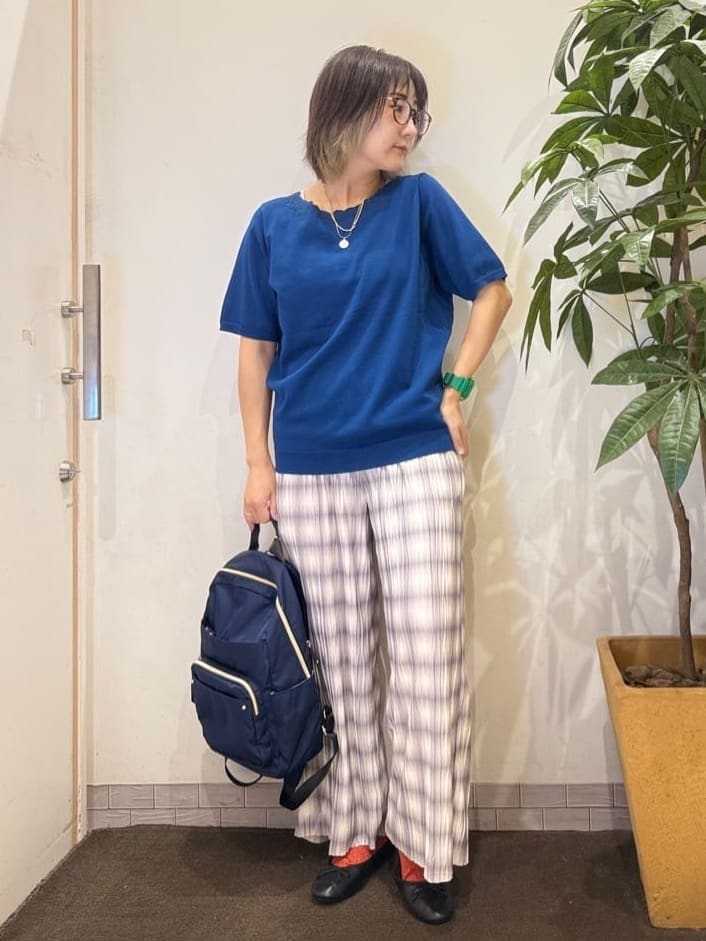 misakiさんの「SHOO･LA･RUE｜【洗える/S-LL/前後2WAY】きれい見え 刺繍ニットカーディガン」を使ったコーディネート