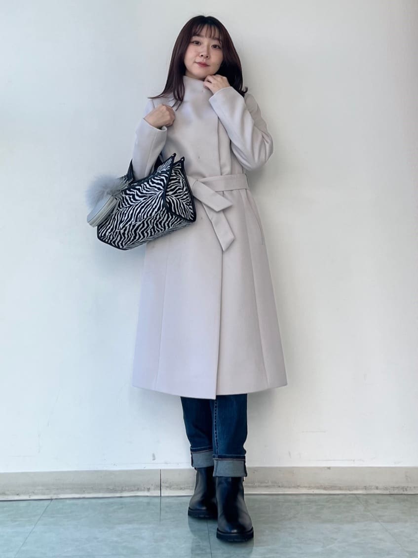 KAHOさんの「UNTITLED｜【洗える】モックネックミラノリブニット」を使ったコーディネート